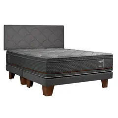 CELTA - Cama Europea Everest Copper 2 Plazas Base Dividida + Respaldo Everest