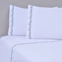 MASHINI - Sábana Bordada 180 Hilos