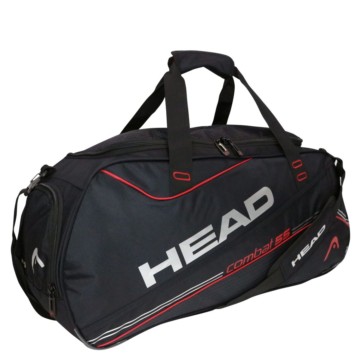 HEAD - Bolso De Viaje Combat 55 Negro Rojo Head