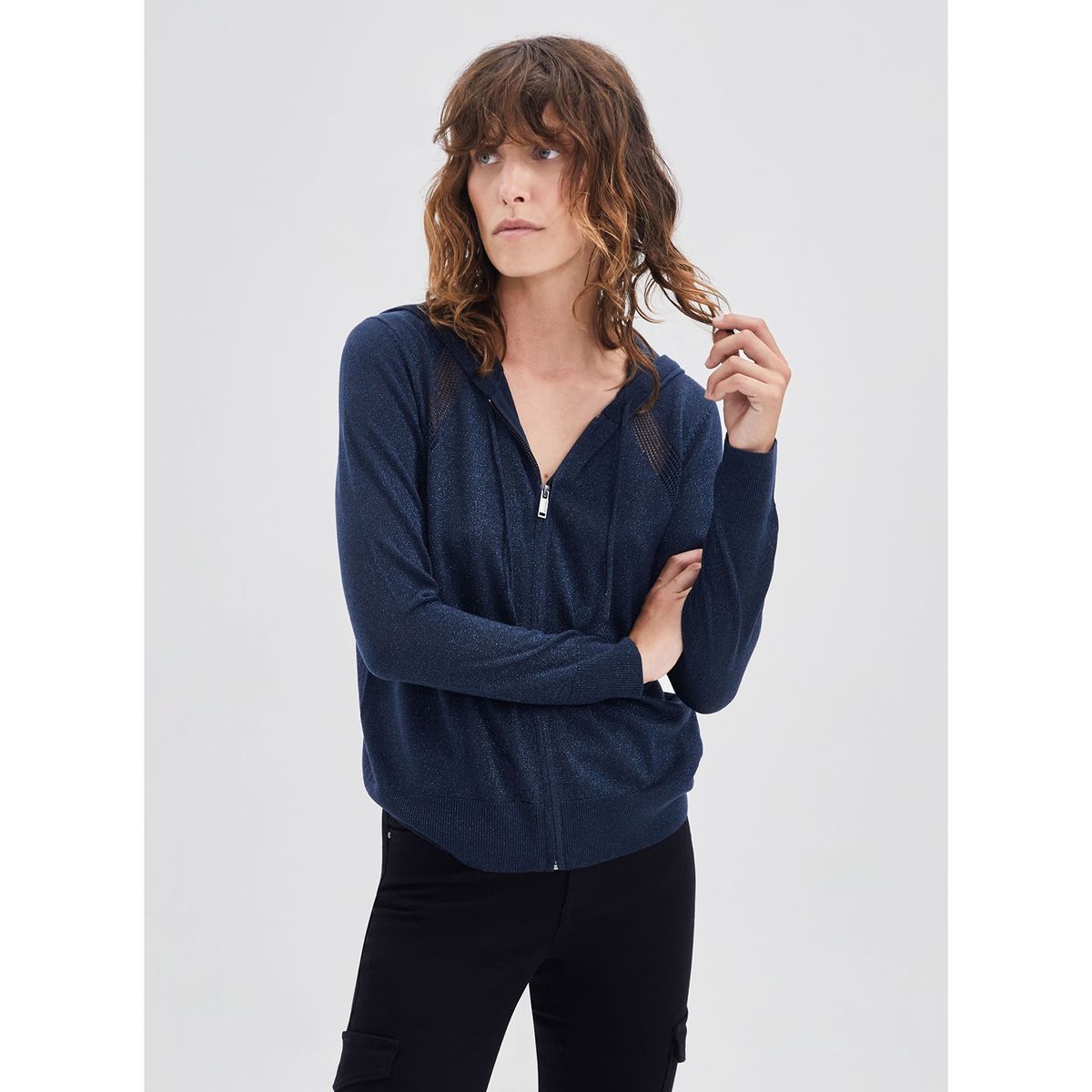 IKKS - Chaleco Capucha Estamp Back Mujer IKKS