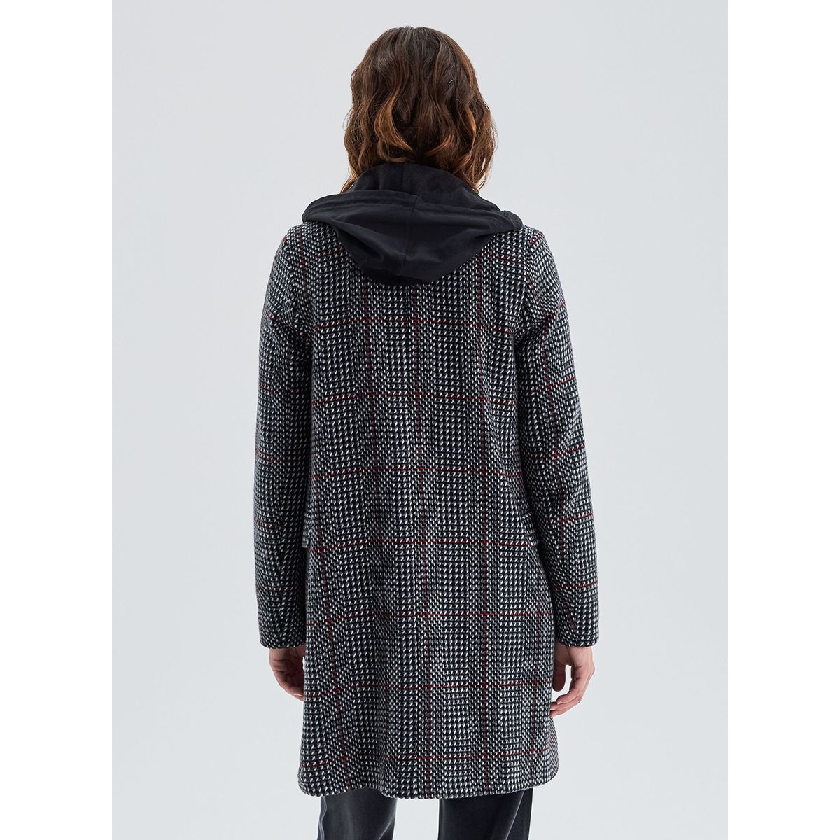 IKKS - Abrigo Escoses Polerón Interno Mujer IKKS