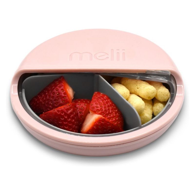 MELII - Contenedor De Snacks Spin Rosa Melii