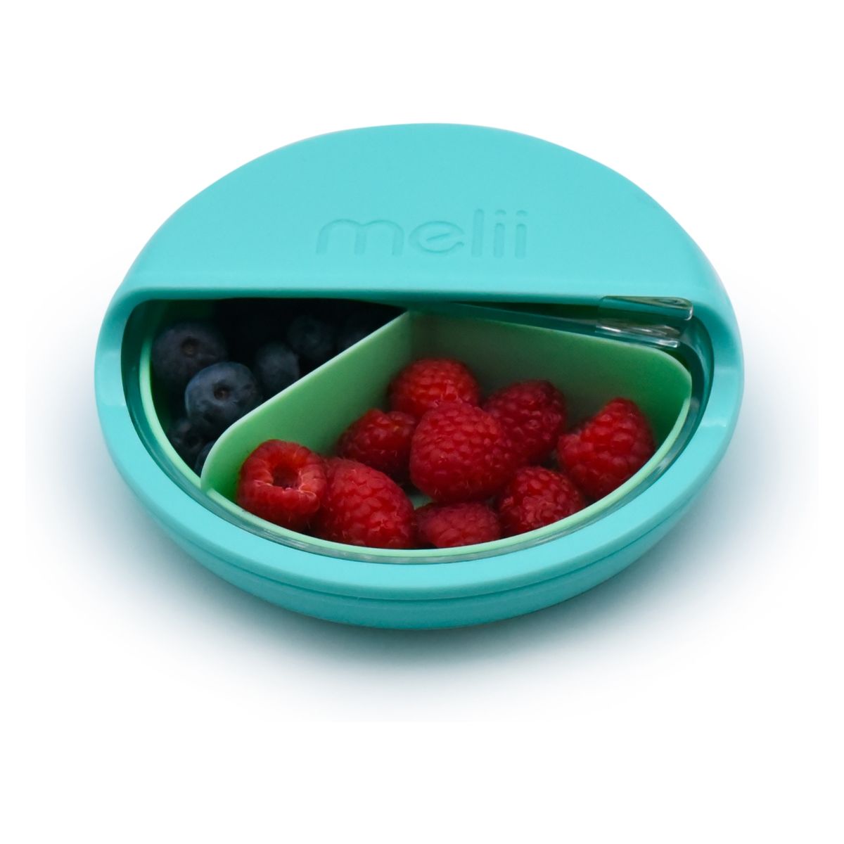 MELII - Contenedor De Snacks Spin Azul Melii