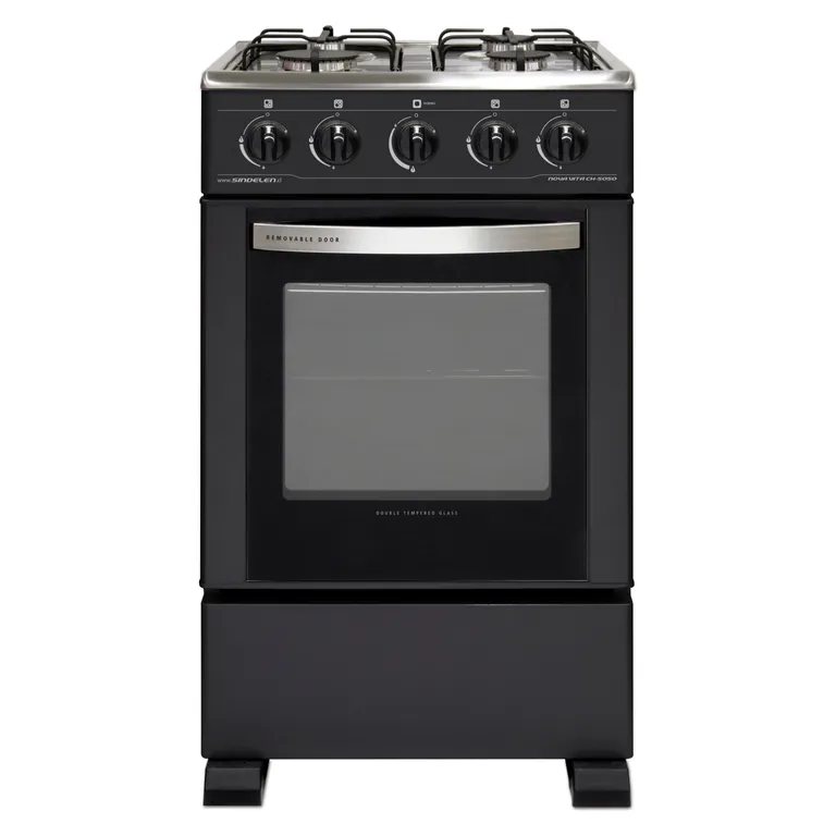 SINDELEN Cocina a Gas Acero Inoxidable Horno de 54Lt Ch-5050Ng 4 Quemadores