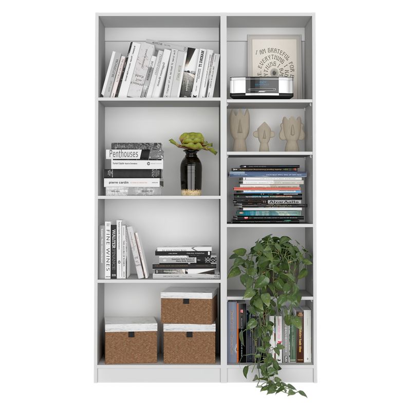 TUHOME - Combo Estante 62 + Estante 45 Blanco Tuhome
