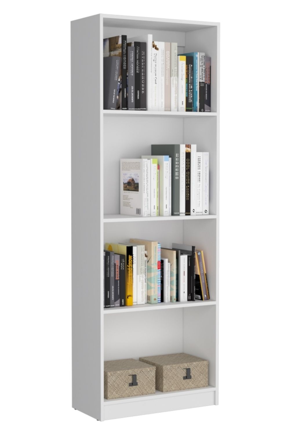 TUHOME - Combo Home Estante + Estante 2 Puertas-Blanco Tuhome