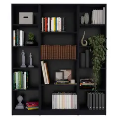 TUHOME - Combo 2 Estante 45 + Estante 4 Repisas Negro