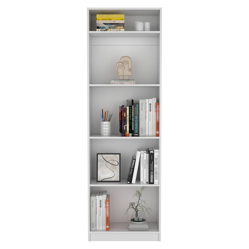TUHOME - Combo Estante 4 Repisas + Complemento Blanco Tuhome