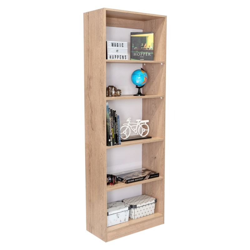 TUHOME - Combo Estante 5 Repisas + Complemento Beige Tuhome
