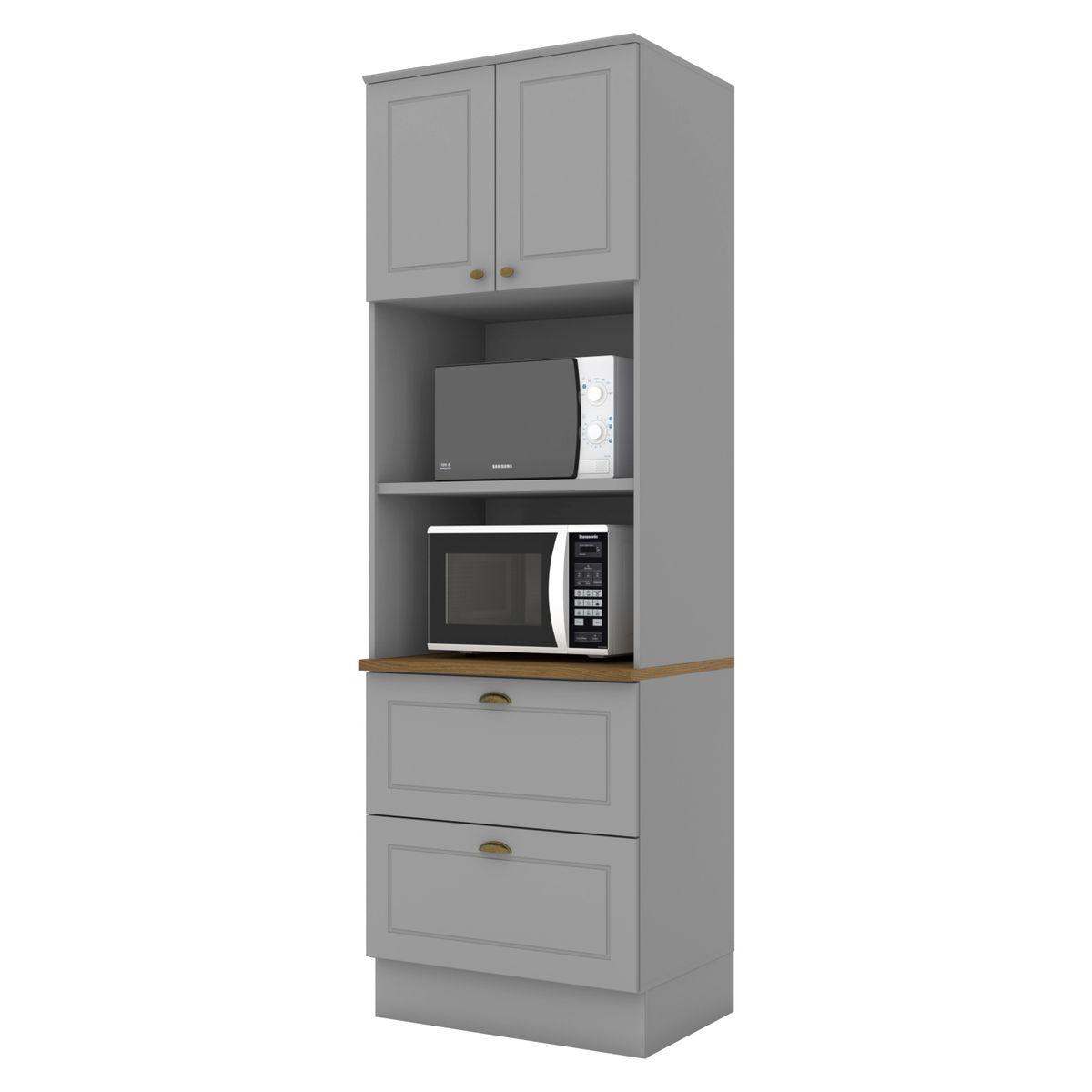 HOME MOBILI - Mueble De Cocina Porta Hornos 2 Puertas 2 Cajones Americana Home Mobili