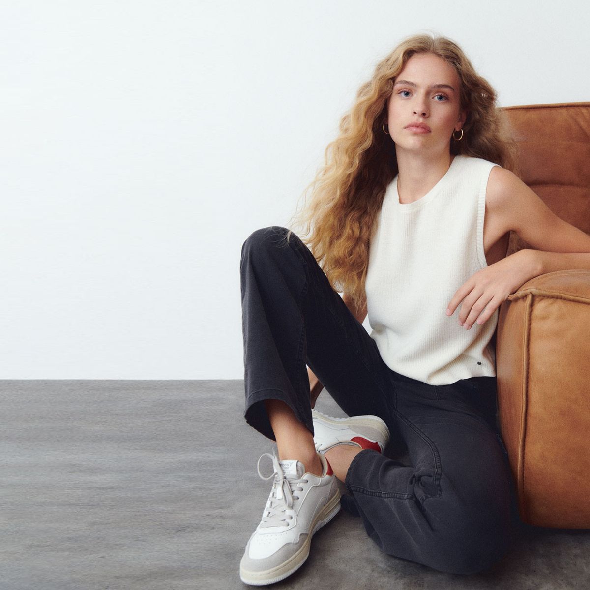 BROWNIE - Chaleco Cuello Redondo Punto Mujer Brownie