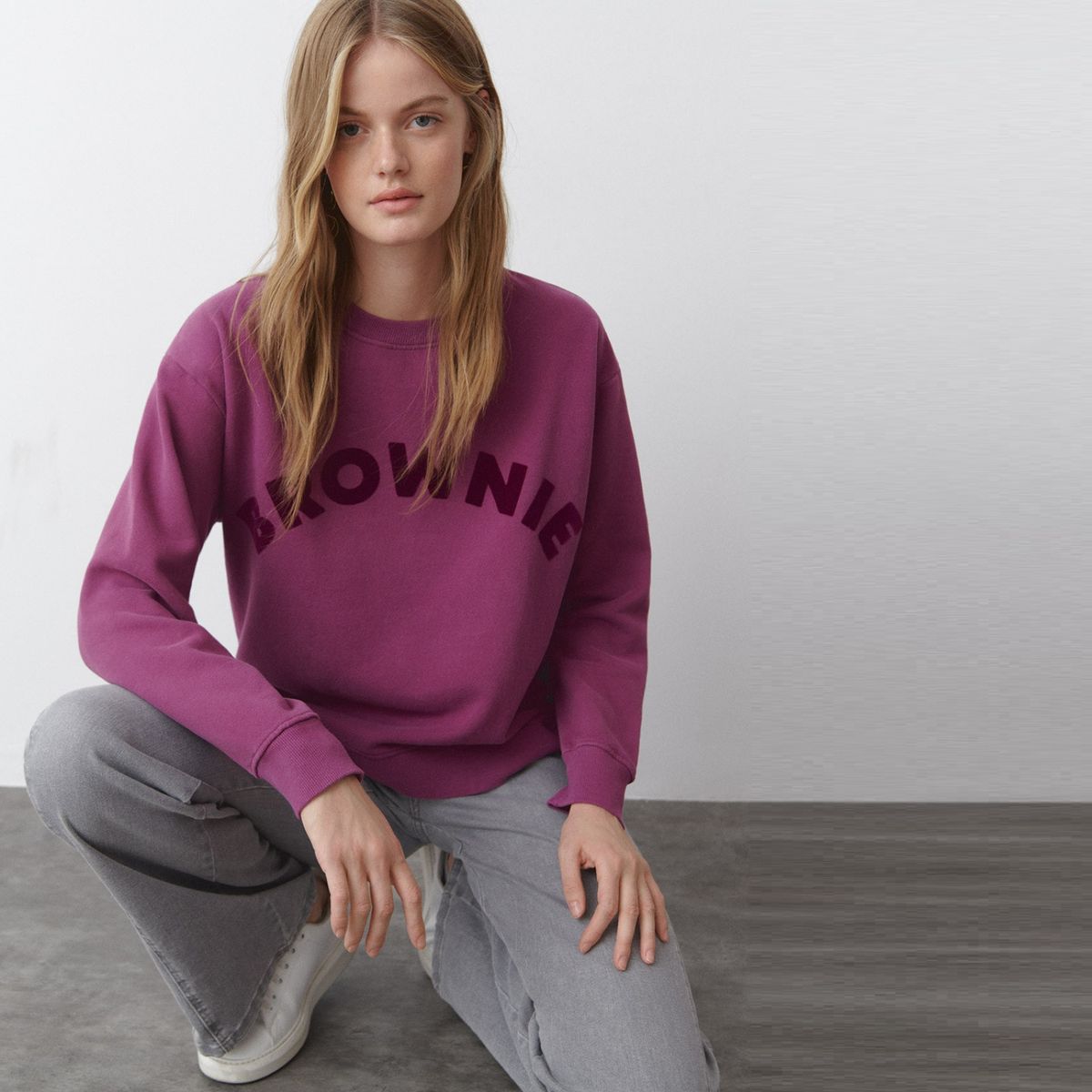 BROWNIE - Polerón Magenta Mujer Brownie