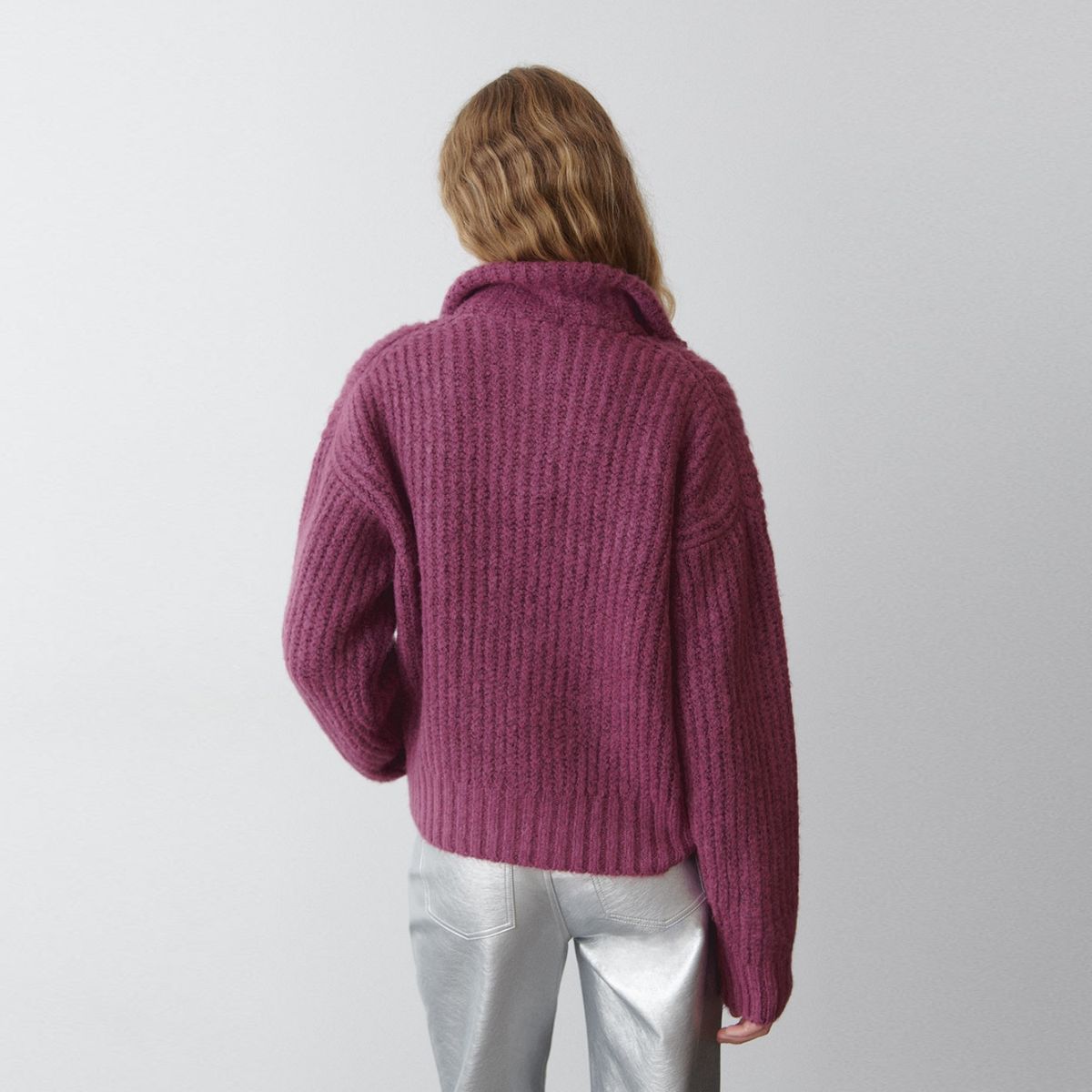 BROWNIE - Sweater Cremallera Cuello Mujer Brownie