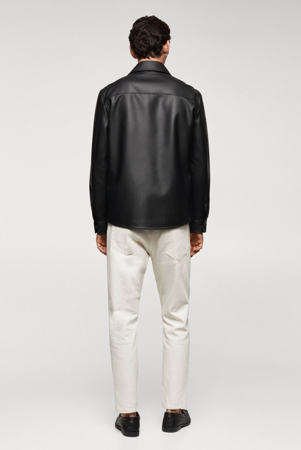 MANGO MAN - Chaqueta Efecto Piel Hombre Mango Man