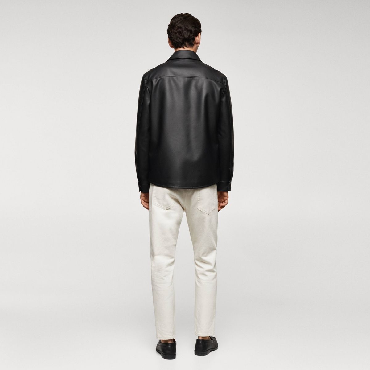 MANGO MAN - Chaqueta Efecto Piel Hombre Mango Man