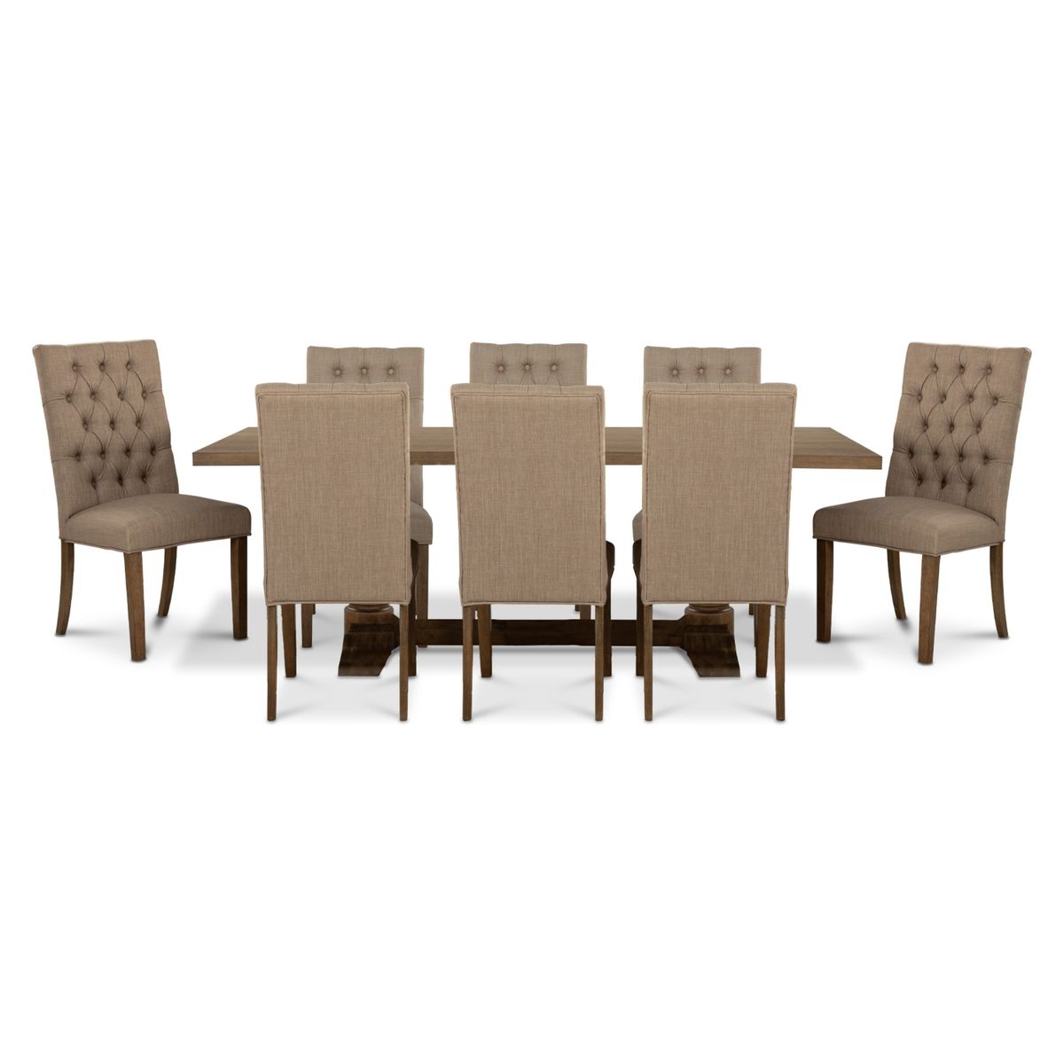 CIC - Juego De Comedor Seattle Rectangular 8 Sillas Cic