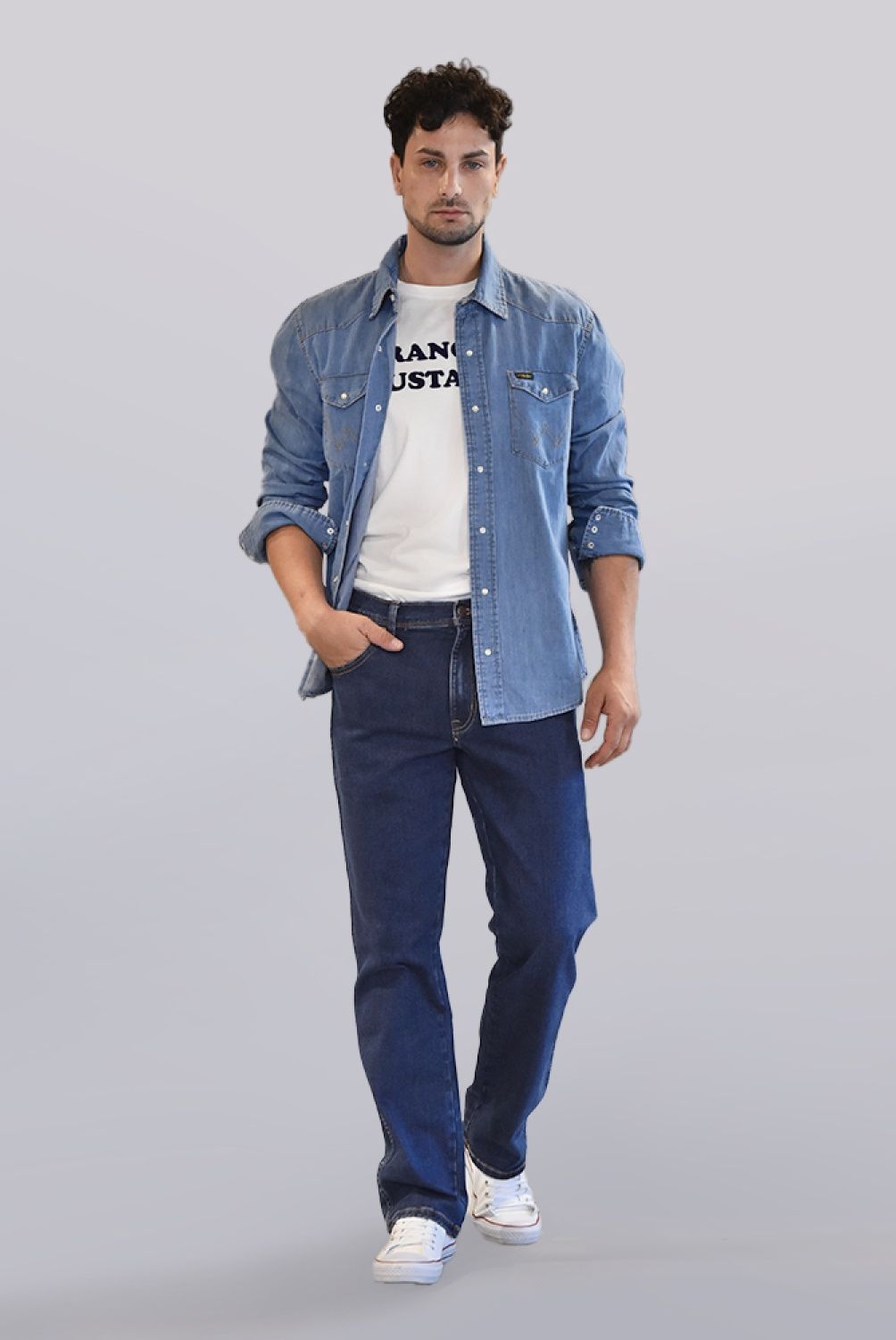 WRANGLER - Jeans Regular Fit Hombre Wrangler