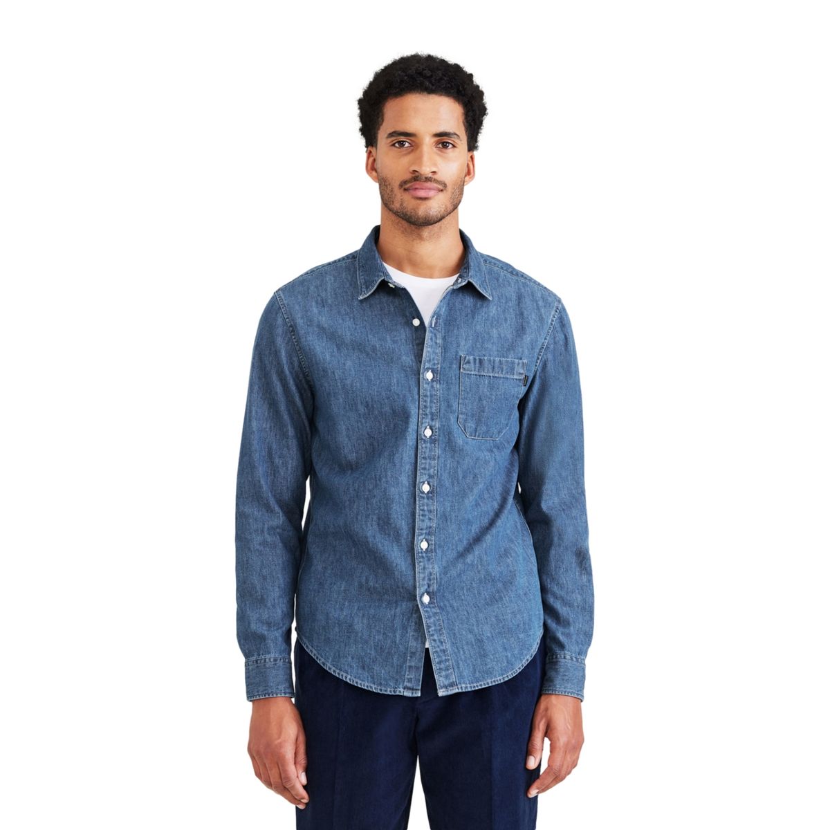 DOCKERS - Camisa Manga Larga Casual Regular Fit Hombre Dockers