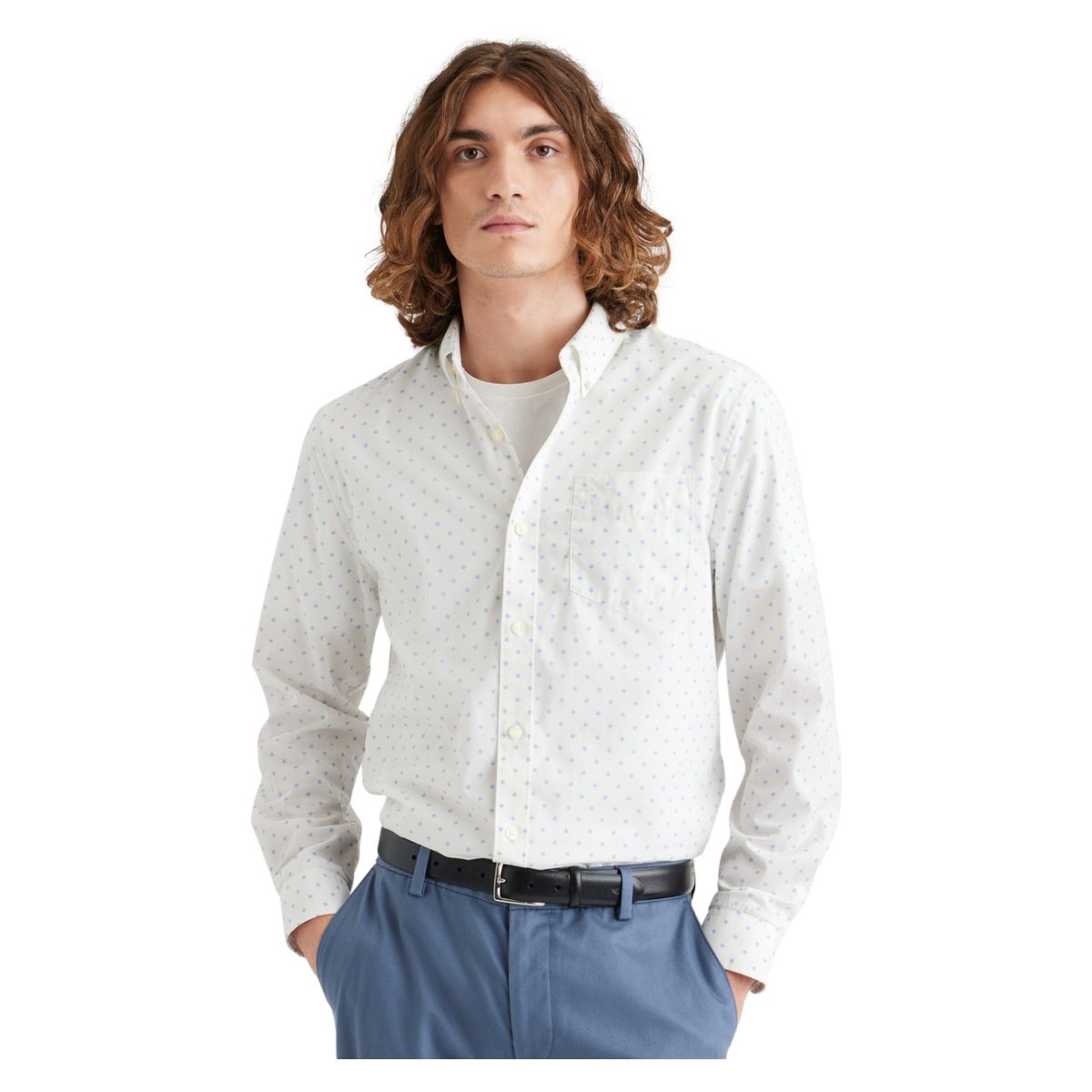 DOCKERS - Camisa Manga Larga Casual Classic Fit Hombre Dockers