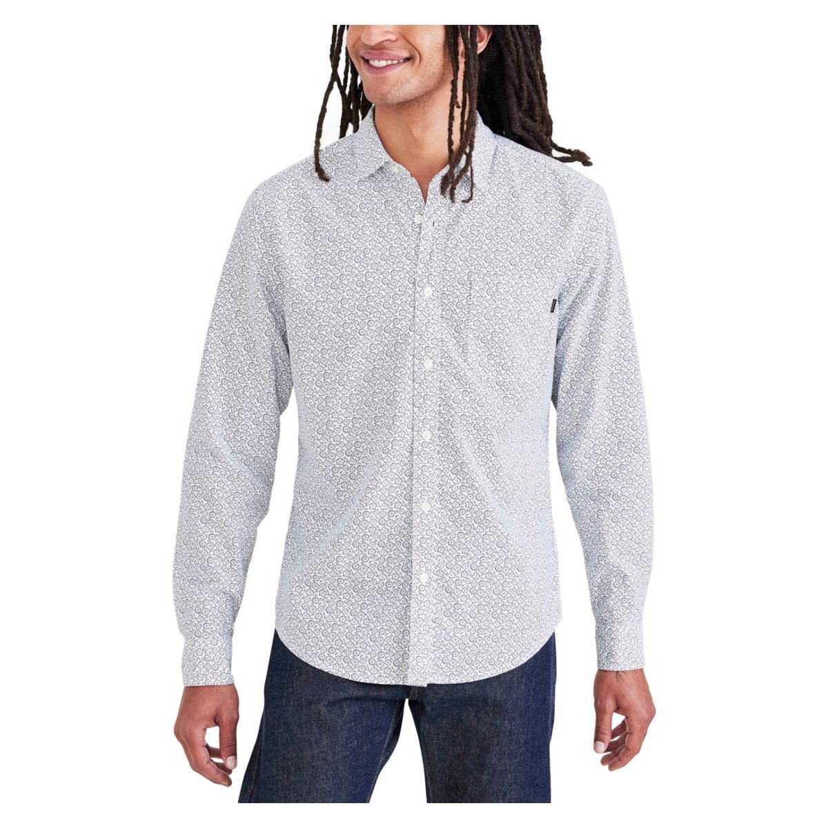 DOCKERS - Camisa Manga Larga Casual Slim Fit Hombre Dockers