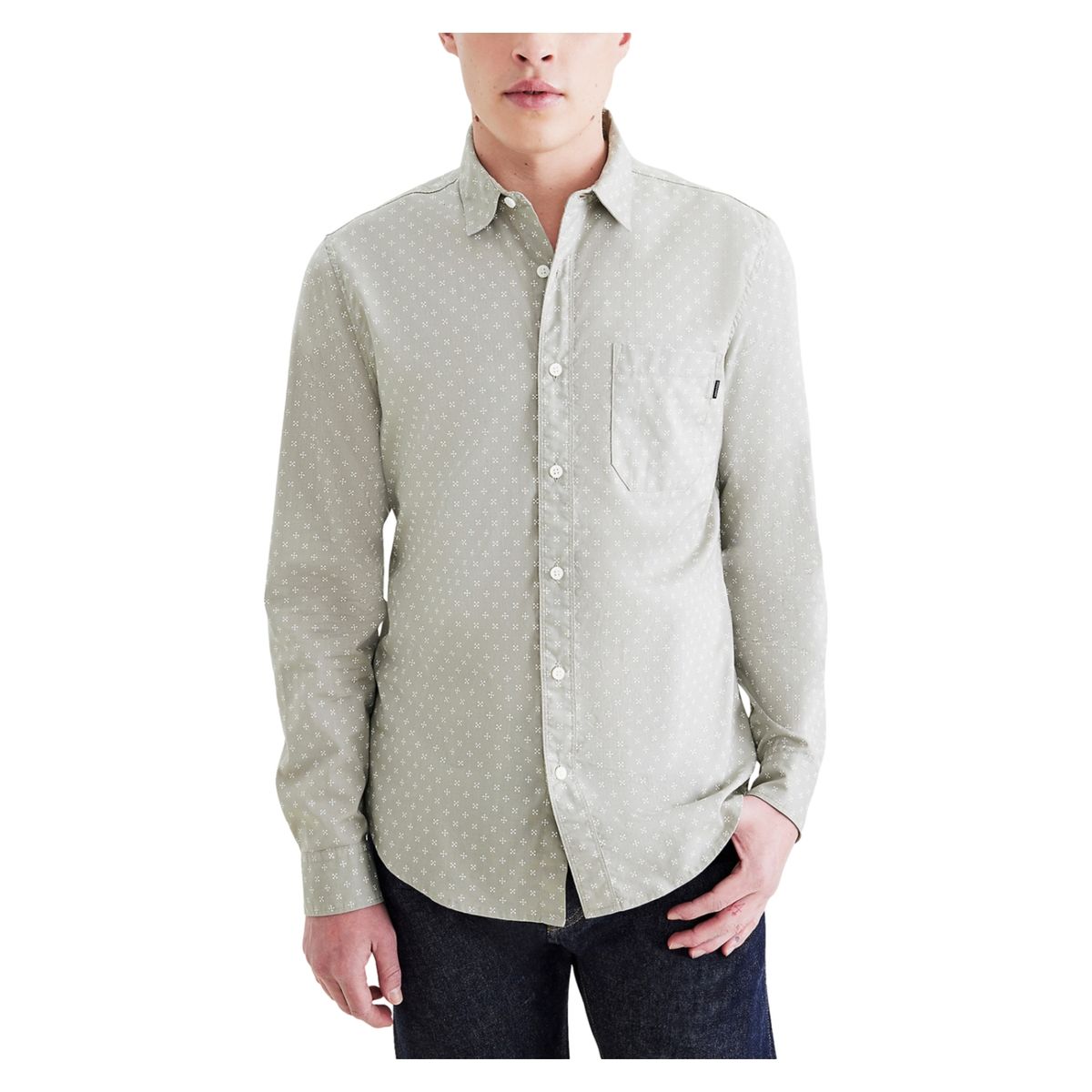 DOCKERS - Camisa Manga Larga Casual Slim Fit Hombre Dockers