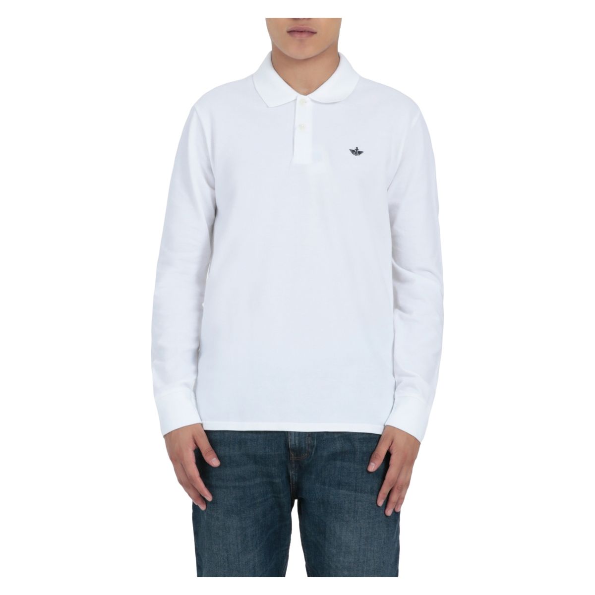 DOCKERS - Polera Piqué Manga Larga Regular Fit Hombre Dockers