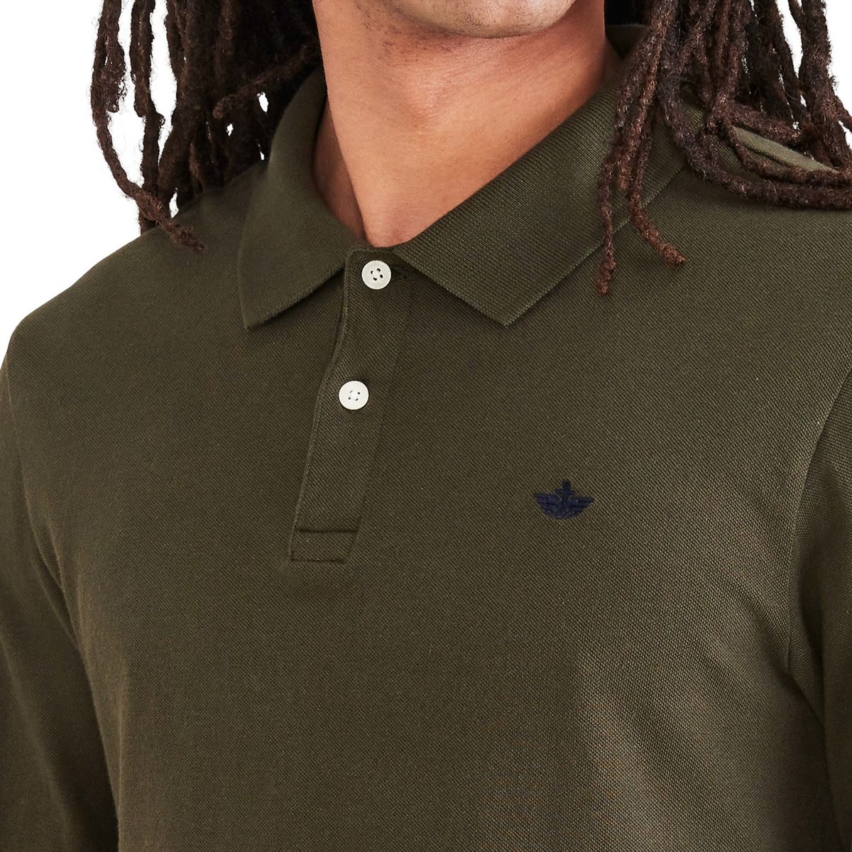 DOCKERS - Polera Piqué Manga Larga Regular Fit Hombre Dockers