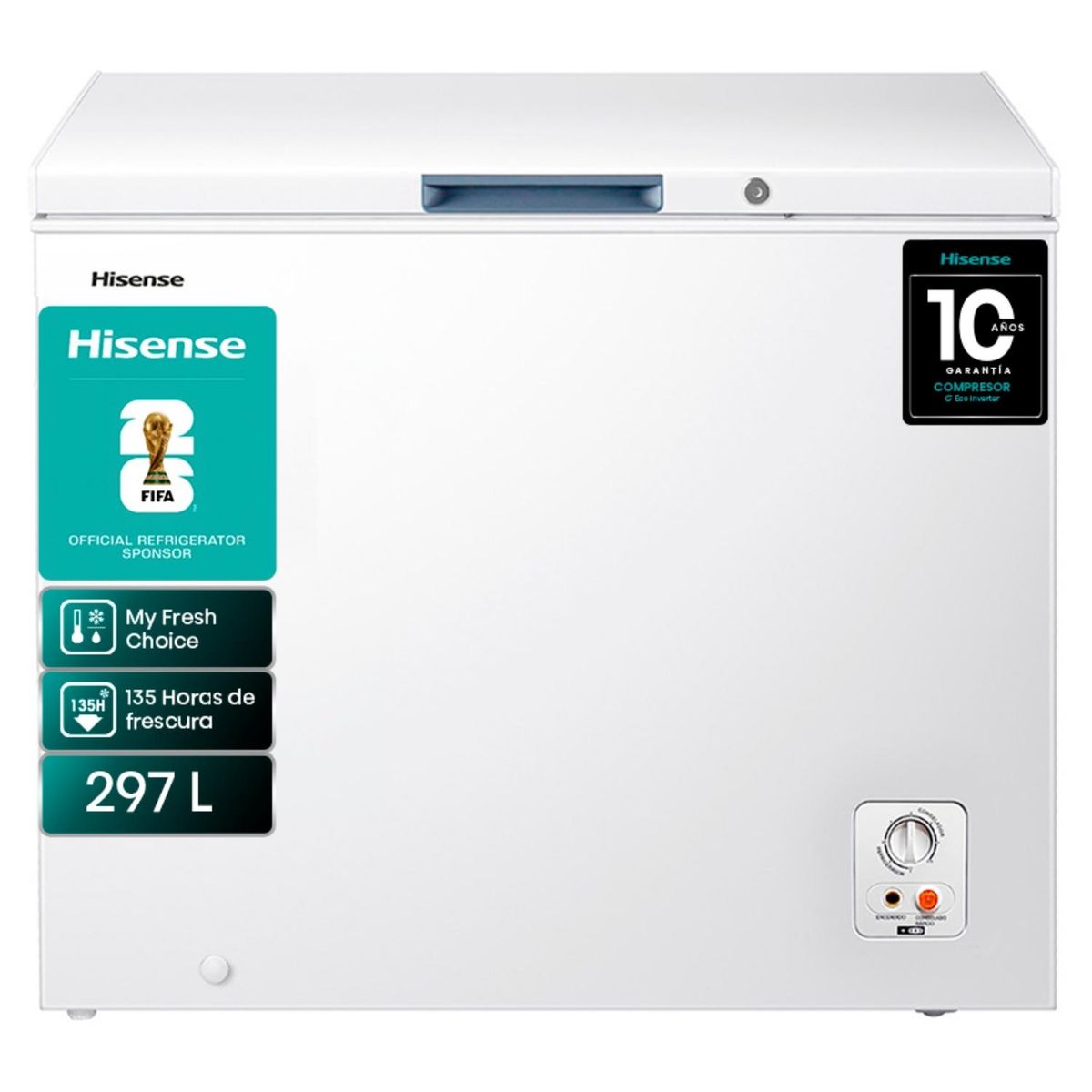 HISENSE - Congelador Freezer Horizontal 297 Lt FC-39DT Hisense