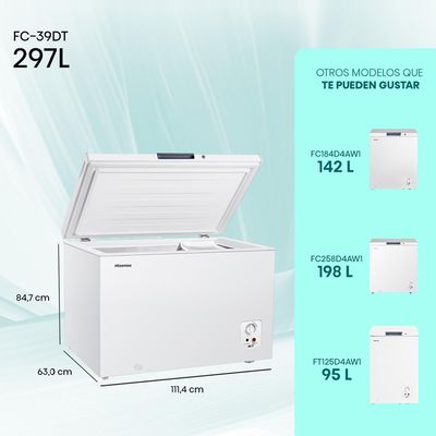 Imagen 2 del producto Congelador Freezer Horizontal 297 Lt FC-39DT