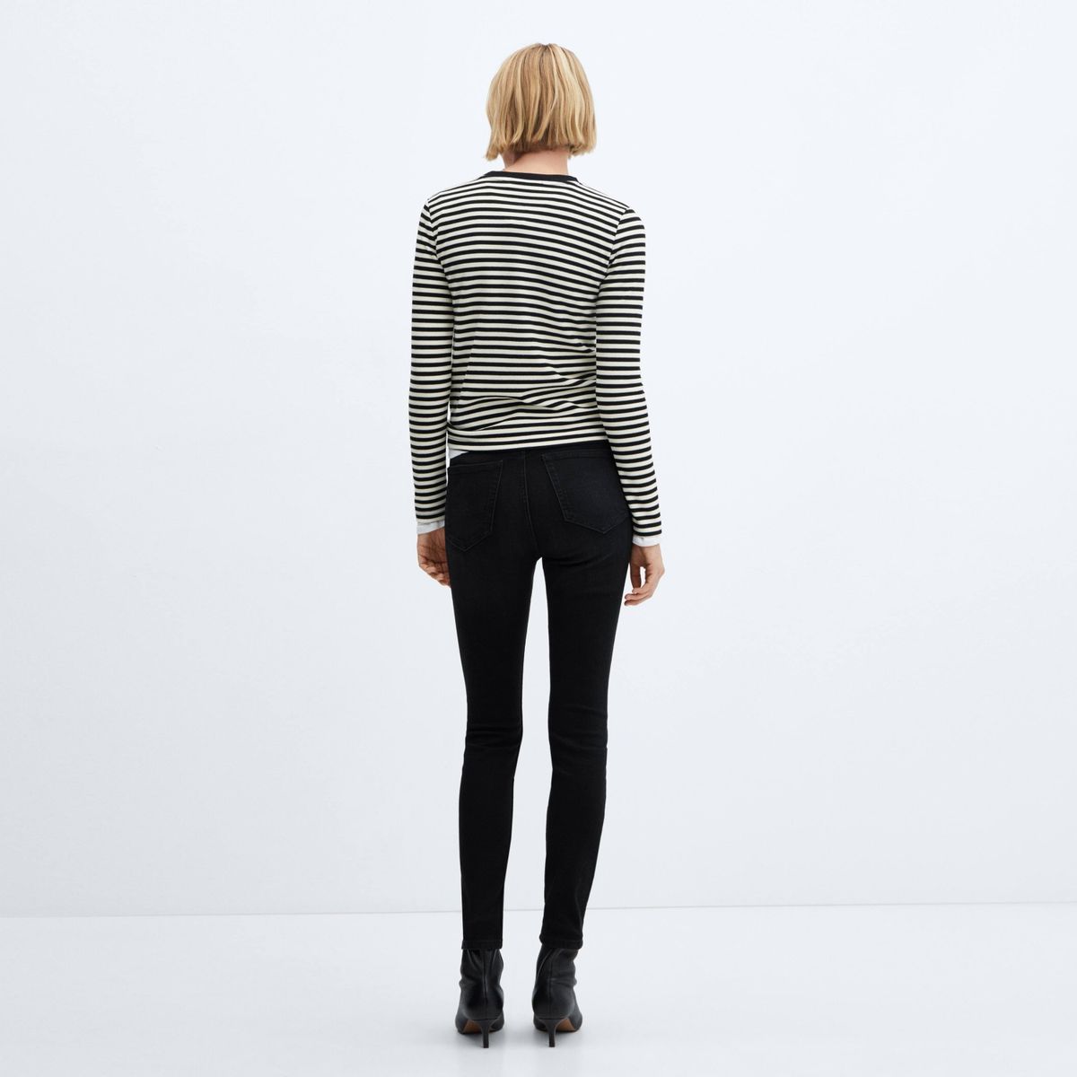 MANGO - Jeans Skinny Abby Tiro Alto Mujer Mango