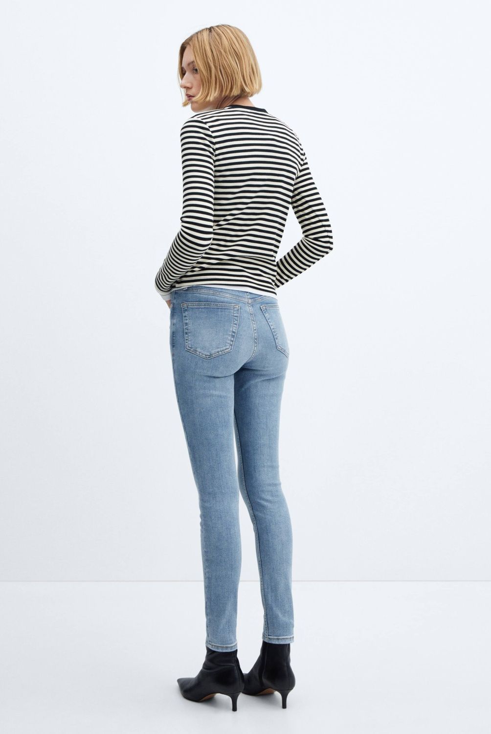 MANGO - Jeans Skinny Abby Tiro Alto Mujer Mango