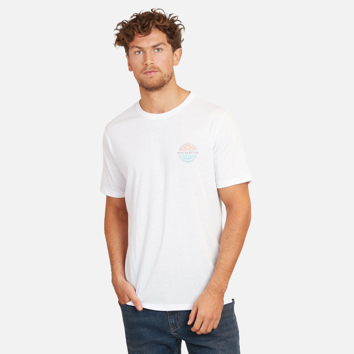 MAUI AND SONS - Polera Hombre Manga Corta Regular Fit Maui And Sons