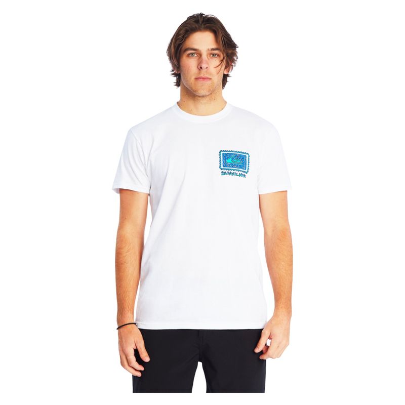 QUIKSILVER - Polera Casual Manga Corta Regular Fit Hombre Quiksilver