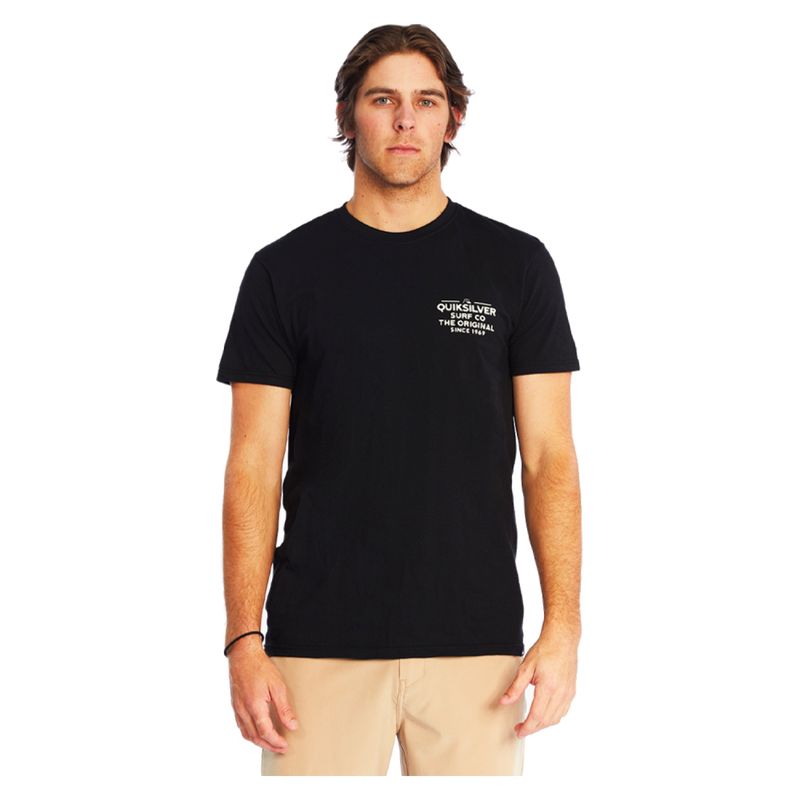 QUIKSILVER - Polera Casual Manga Corta Regular Fit Hombre Quiksilver