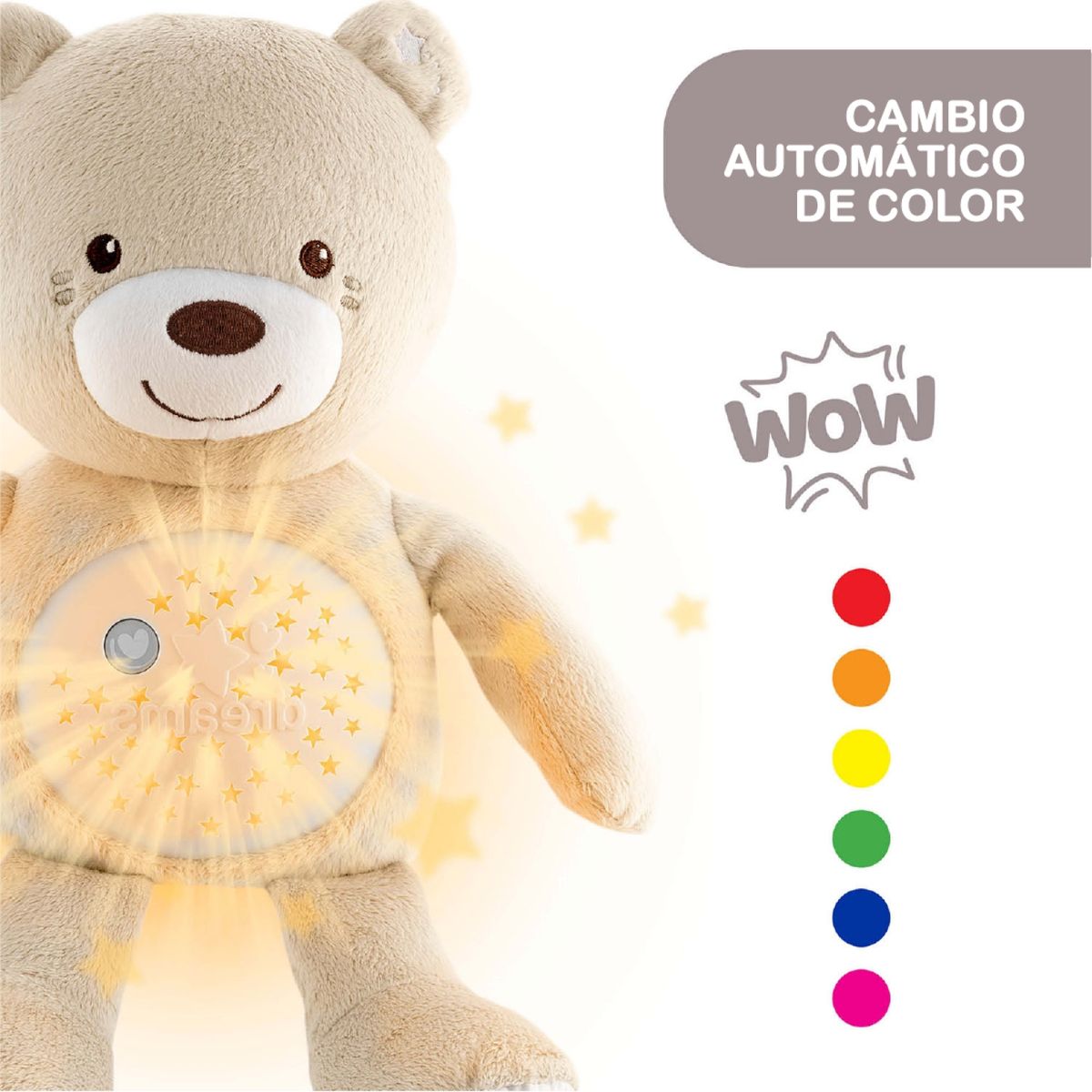 CHICCO - Osito Proyector Luces con Efectos Luminosos Chicco
