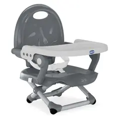 CHICCO - Silla Comer Tipo Booste Pocket Snack Grey
