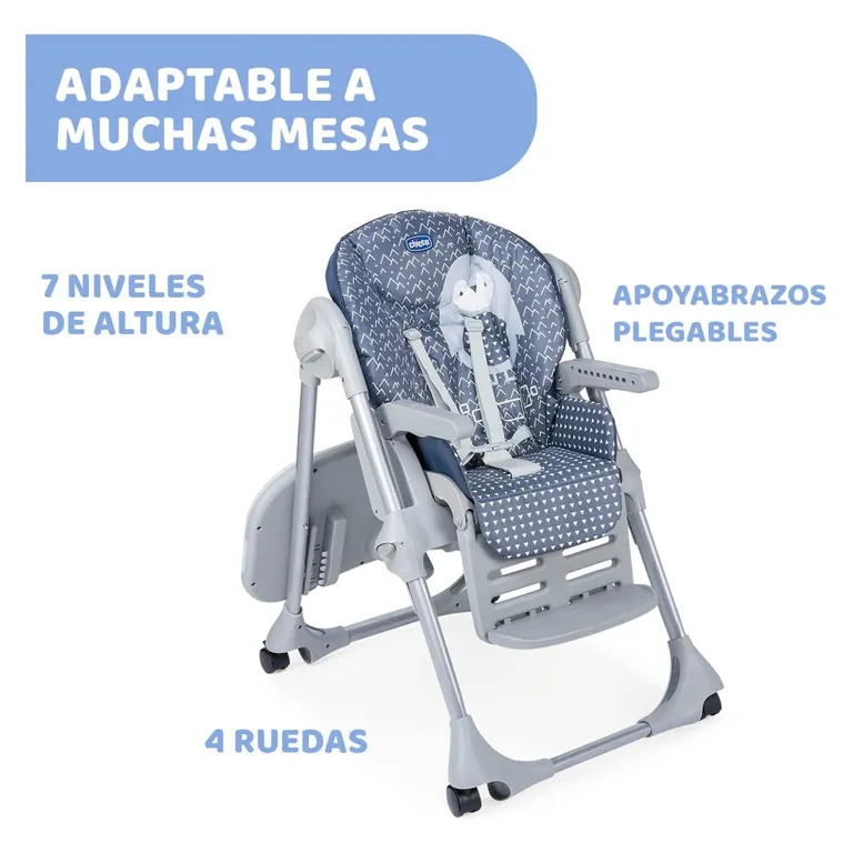 CHICCO Silla De Comer Alta Polly Easy Pinguin