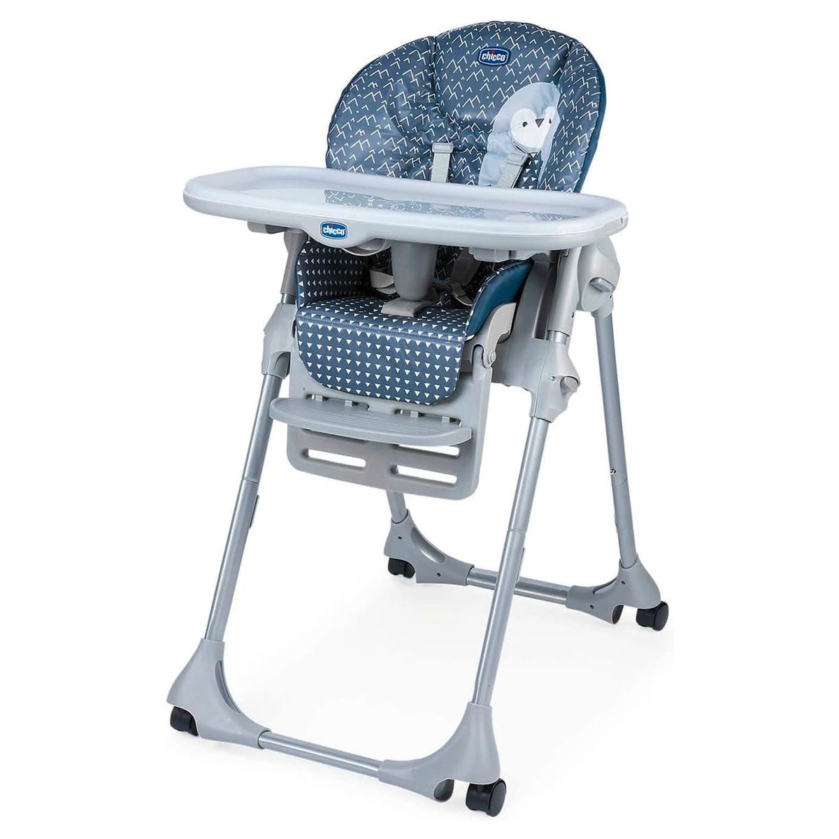 CHICCO - Silla De Comer Alta Polly Easy Pinguin Chicco