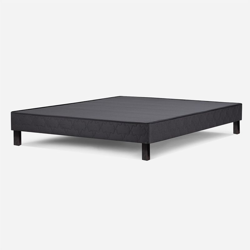 ROSEN - Set Base Cama Grafito 1.5 Plaza Rosen