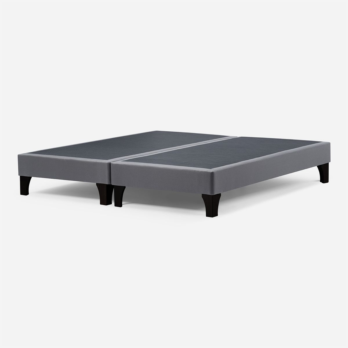 ROSEN - Set Base Cama Gris 2 Plazas Bd Rosen