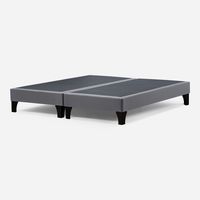 Set Base Cama Gris 2 Plazas Bd