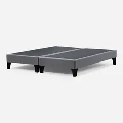ROSEN - Set Base Cama Gris 2 Plazas Bd