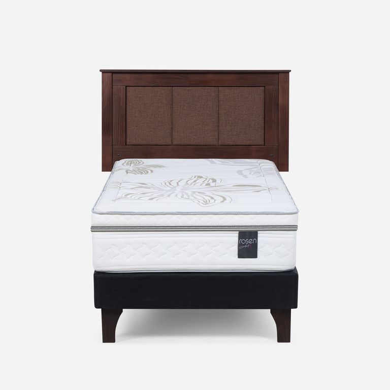 Cama Europea Art 4 1.5 Plazas x 2.00mt + Respaldo