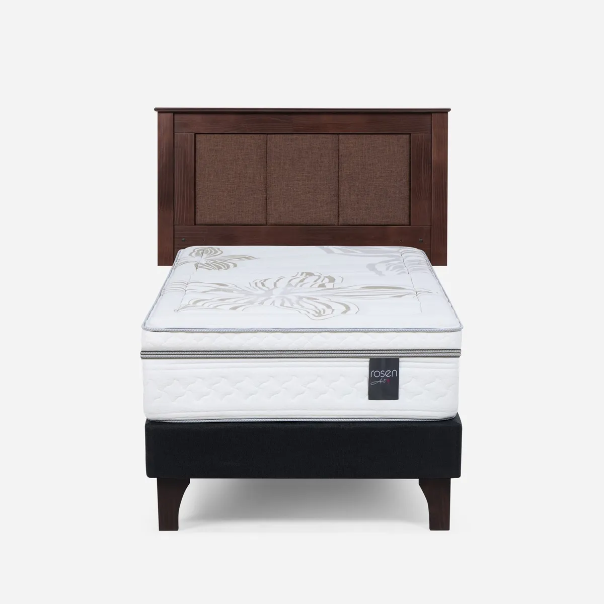 ROSEN - Cama Europea Art 4 1.5 Plazas + Respaldo Rosen