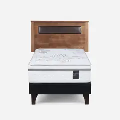 ROSEN - Cama Europea Art 4 1.5 Plazas + Respaldo