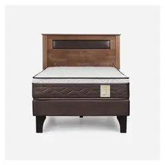 ROSEN - Cama Europea New Style 4 P 1.5 Plazas + Respaldo