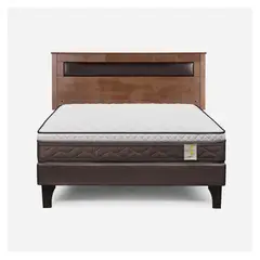 ROSEN - Cama Europea New Style 4 P 2 Plazas + Respaldo