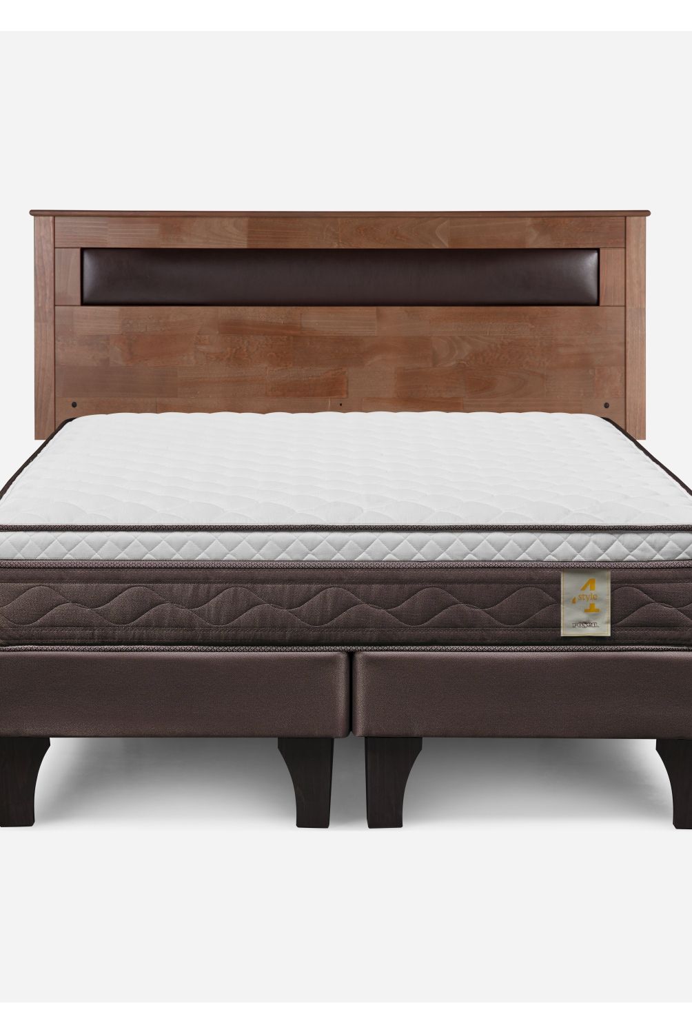 ROSEN - Cama Europea New Style 4 P 2 Plazas + Respaldo Rosen