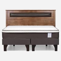 Cama Europea New Style 4 P King + Respaldo