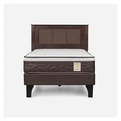ROSEN - Cama Europea New Style 4 P 1.5 Plazas + Respaldo